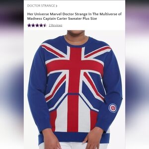 Her Universe Captain Britain Peggy Carter Sweater